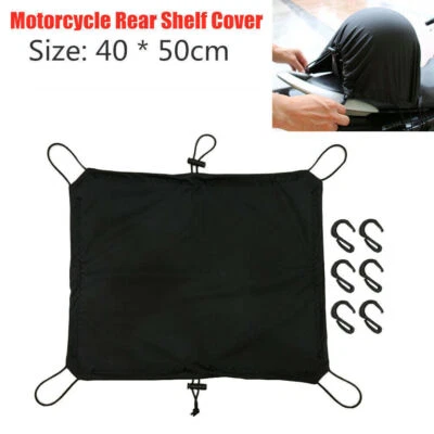 US Motorcycle Cargo Net Rear Rack Luggage Shelf Cover Waterproof Helmet Net 1PCS - Image 1 of 4