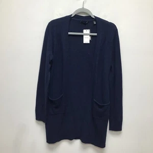 ATM Anthony Thomas Melillo Womens Midnight Blue Open Front Cashmere Cardigan S - Picture 1 of 10