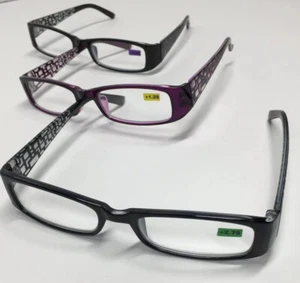 Lesebrille schmale rechteckige Gläser. Mehrfarbiger Rahmen zur Auswahl R331 - Bild 1 von 9
