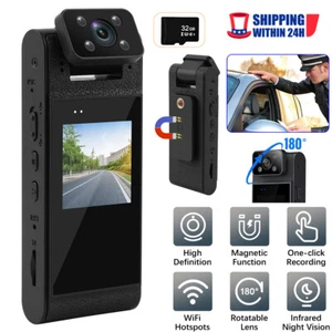 HD 4K Mini Camera Camcorder Body Police Cam with Audio Video DVR IR Night Cam - Picture 1 of 16