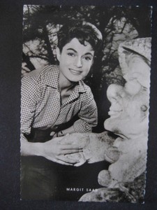 Margit Saad Salzburg Card Postcard Photo Photo Actor Cinema Film Camera