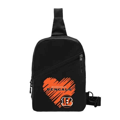 Love Style Cincinnati Bengals Black Chest Package Folding Cross-body Chest Bag Cover
