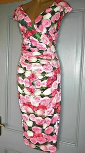 Phase Eight Womens Dress Midi UK 16 EU 44 US 12 Wedding Party Floral Wiggle - Picture 1 of 10