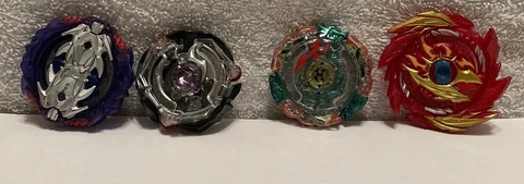 Beyblade Burst Spinner Tops Slingshot Leopard; Kreis Satan; Guardian Kerbeus + Cover