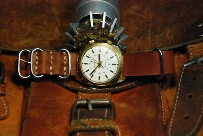 Vintage Collectible USSR Gild Mechanical ALARM Wristwatch POLJOT 18Jewels - Image 1 of 4