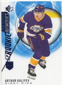 2020-21 SP Authentic #104 Arthur Kaliyev Rookie Card Blue