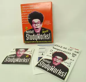 MathSoft StudyWorks for Math (PC, 1994) Win 3.1 Win95 Vintage - Picture 1 of 16