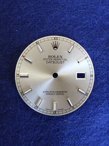 FACTORY ROLEX DATEJUST 36MM SILVER LUMED STICK DIAL ORIGINAL - Picture 1 of 2