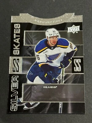 2023-24 UD Extended Jordan Kyrou Silver Skates Die Cut #SS-29 - Blues- FREE SHIP - Image 1 of 2