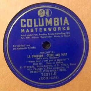 Rise Stevens & Ezio Pinza 12" 78 RPM La Gioconda / Mignon - Columbia 72371-D - Picture 1 of 2