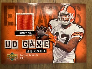 Braylon Edwards - 2006 Oberdeck UD Spiel Trikot #GJ-BE Browns Spiel getragen C198 - Bild 1 von 2