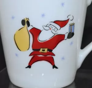 MB Merry Brite Weihnachtsmann Kaffeebecher Tasse Merry Christmas Holiday Tasche Geschenk - Bild 1 von 7