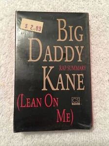 Brand New Sealed BIG DADDY KANE Rap Summary Lean On Me Cassette Tape Single - Picture 1 of 3