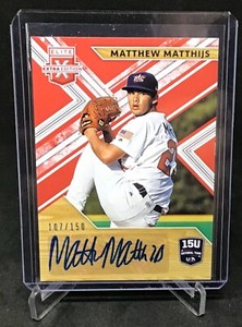 2020 USA Baseball Stars & Stripes Matthew Matthijs Auto Elite 107/150