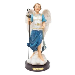 "Estatua de resina Arcángel San Rafael 8"" y 12"" - Patrón de la curación y los viajeros - aprox. - Imagen 1 de 12