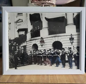 HERBERT HOOVER with SIR Ronald LINDSAY British Ambassador Actual Photo Taken - Picture 1 of 4