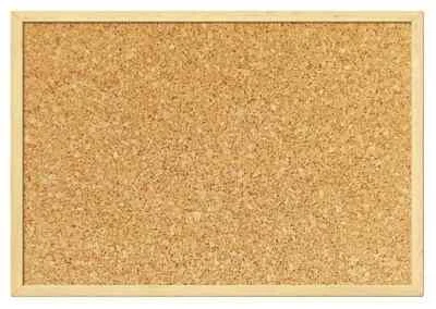 NATURAL CORK PIN NOTICE BOARD - OFFICE MEMO SCHOOL WITH FREE PUSH PIN BOARD - Image 1 of 4