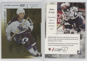 2003 In the Game-Used Signature Series Gold Spring Expo /10 Martin St Louis HOF