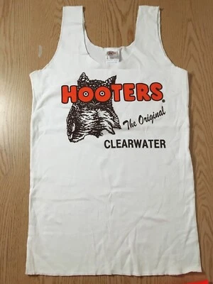 Nuevo Hooters Niña Sexy Auténtico Uniforme Blanco Tanque Clearwater FL Xs Pequeño Med Lrg Foto 1 de 4