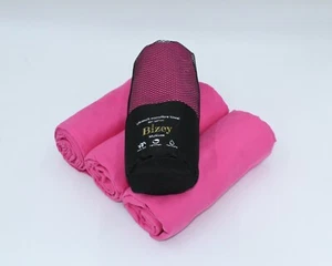 Asciugamano in microfibra rosa sport palestra bagno yoga da spiaggia. Piccolo Grande - Foto 1 di 12