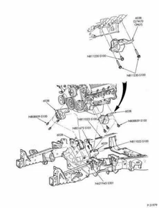 Parts Master / Anchor 2832 Engine Mount Front Left for RWD ONLY!!! - Picture 1 of 5
