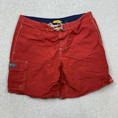 Polo Ralph Lauren Swim Shorts Men's Large Red Nylon Lined - Image 1 of 4