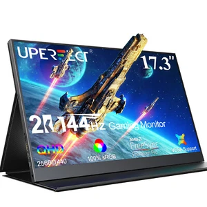 17.3" 2K 144Hz Portable Monitor Gaming Monitor 2560*1440 QHD 2K Extender Screen - Picture 1 of 10