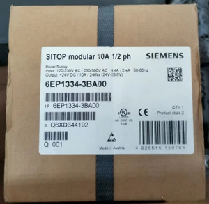 Siemens 1 Piece New Sealed 6EP1334-3BA00 6EP1 334-3BA00 Power Supply Module - Picture 1 of 4