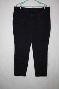 Talbots Sz 18 (39x27) Black Stretch Flawless Slim Ankle Jeans - Picture 1 of 6