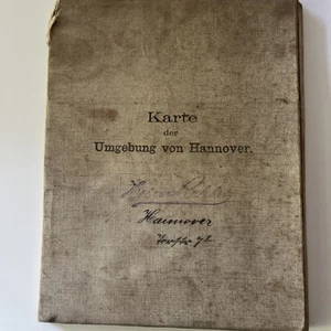 J2- Antiguo mapa de Hannover y alrededores 1905 - Imagen 1 de 5