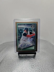 2025 Panini Donruss Optic Rated Prospects Cole Young Bronze Glitter /6 Auto #198 - Picture 1 of 2