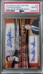 1/2 Charlie Martin Sheen Celebrity Autograph Leaf Card Auto Mojo Signed Pop - Foto 1 di 2