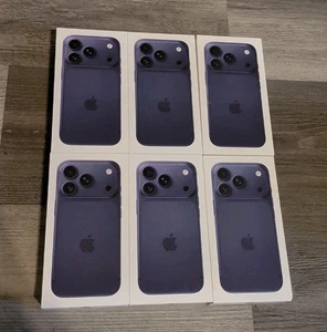 Lote a granel de 6 Apple iPhone 17 PRO Deep Blue CAJA VACÍA SOLO 256 GB A3256 con insertos - Imagen 1 de 10