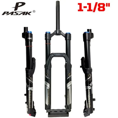 Horquillas neumáticas de suspensión para bicicleta de montaña 27,5/29 pulgadas eje pasante 15*110 mm horquilla delantera Foto 1 de 4