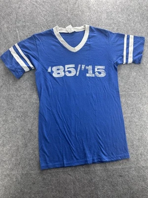 Camisa Augusta Ropa Deportiva Para Hombre Pequeña Azul Cuello en V Timbre Fútbol Gráfico '85/'15 Foto 1 de 4