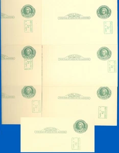 Postfrische Postkarte #UY14 LOT/7, Zuschläge in 7 Diff. Positionen, schwer zu montieren! - Bild 1 von 2