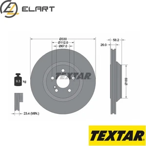 2x BRAKE DISC 92197903 FOR MERCEDES-BENZ S-CLASS M 275.953 5.5L 12cyl S-CLASS - Picture 1 of 6