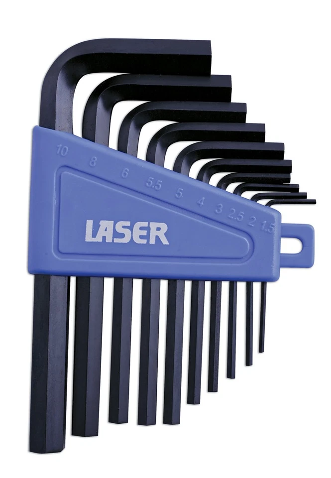 Laser Tools Metric Hex Key Set 10pc 0952 - Image 1 of 1