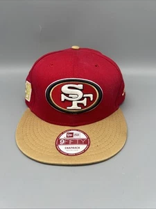 San Francisco 49ers New Era 9Fifty Mütze Cap Snapback rot hellbraun NFL Medium-Large - Bild 1 von 5