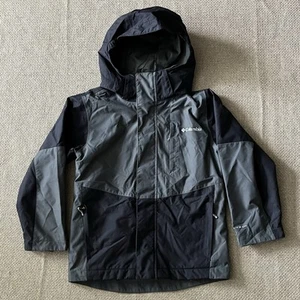 Columbia Interchange Youth S 8 Jacket Omni-Shield 2 Tone Gray Windbreaker Hood - Picture 1 of 13