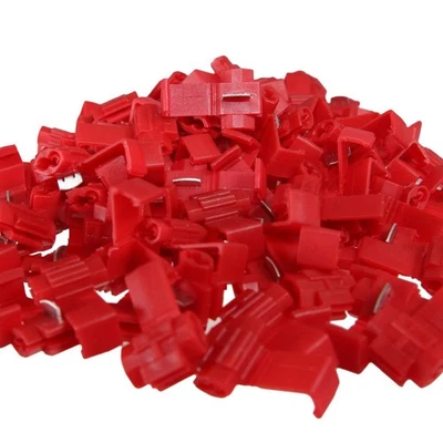 OLD-HARVEST 100 Stromdiebe ROT 0,5mm² -1,5mm² Schneidverbinder Abzweigverbinder KfZ 12V Neu