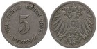 Deutschland - 5 Pfennig Deutsches Reich - 1875-1916 verschiedene Jahrgänge