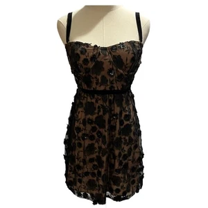 For Love & Lemons Beatrice Strappy Sequins Velvet BandStraps Mini Dress Sz Med - Picture 1 of 17