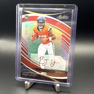 2025 Panini Absolute FOTL RJ Harvey Red Ink Rookie Auto 60/100 RC Denver Broncos - Bild 1 von 6