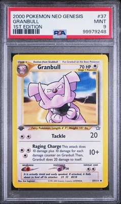 2000 Pokemon Neo Genesis 1st Edition Granbull #37 English 37/111 - PSA 9 MINT - Image 1 of 2