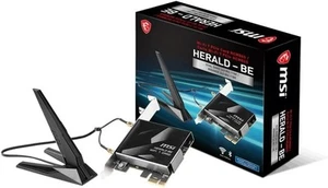 MSI Herald-BE WI-FI 7 MAX (Wi-Fi 7, 802.11BE, Bluetooth 5.4, PCIe, Multi-Link ,, - Picture 1 of 6