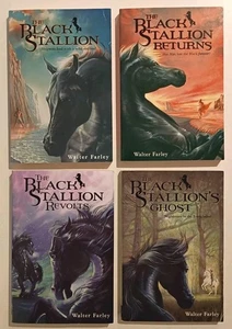 The Black Stallion Returns Revolts Ghost Horse Books Kids Literature Lot Farley  - Picture 1 of 3