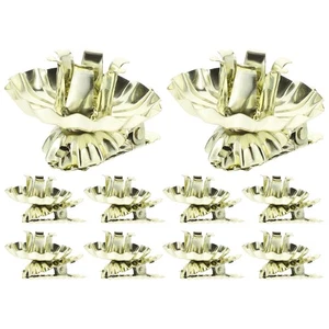 10 Stück Metall Klemmclips Weihnachtskerze für Halter in Baumform - Bild 1 von 12