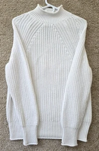 J. Crew Women's Relaxed Rollneck™ White Sweater "S" BE159 #30 - Picture 1 of 13