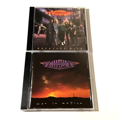 Night Ranger 2 CD Lot: Greatest Hits (1989), Man In Motion 1988 Hair Metal Foto 1 de 4